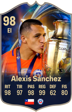 Carta coleccionable Alexis Sánchez en foamex 5 mm — Regalos de Fútbol