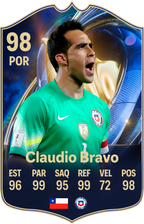 Carta coleccionable Claudio Bravo en foamex 5 mm — Regalos de Fútbol