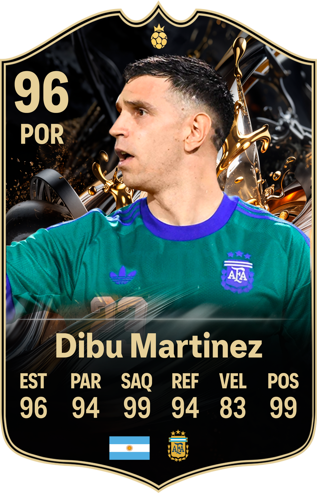 Diseño 2 — carta Dibu Martínez