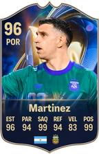 Arte de la carta coleccionable del Dibu Martínez — Regalos de Fútbol