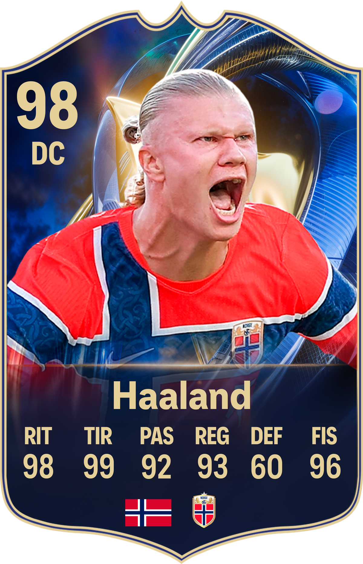 Diseño 2 — carta Haaland
