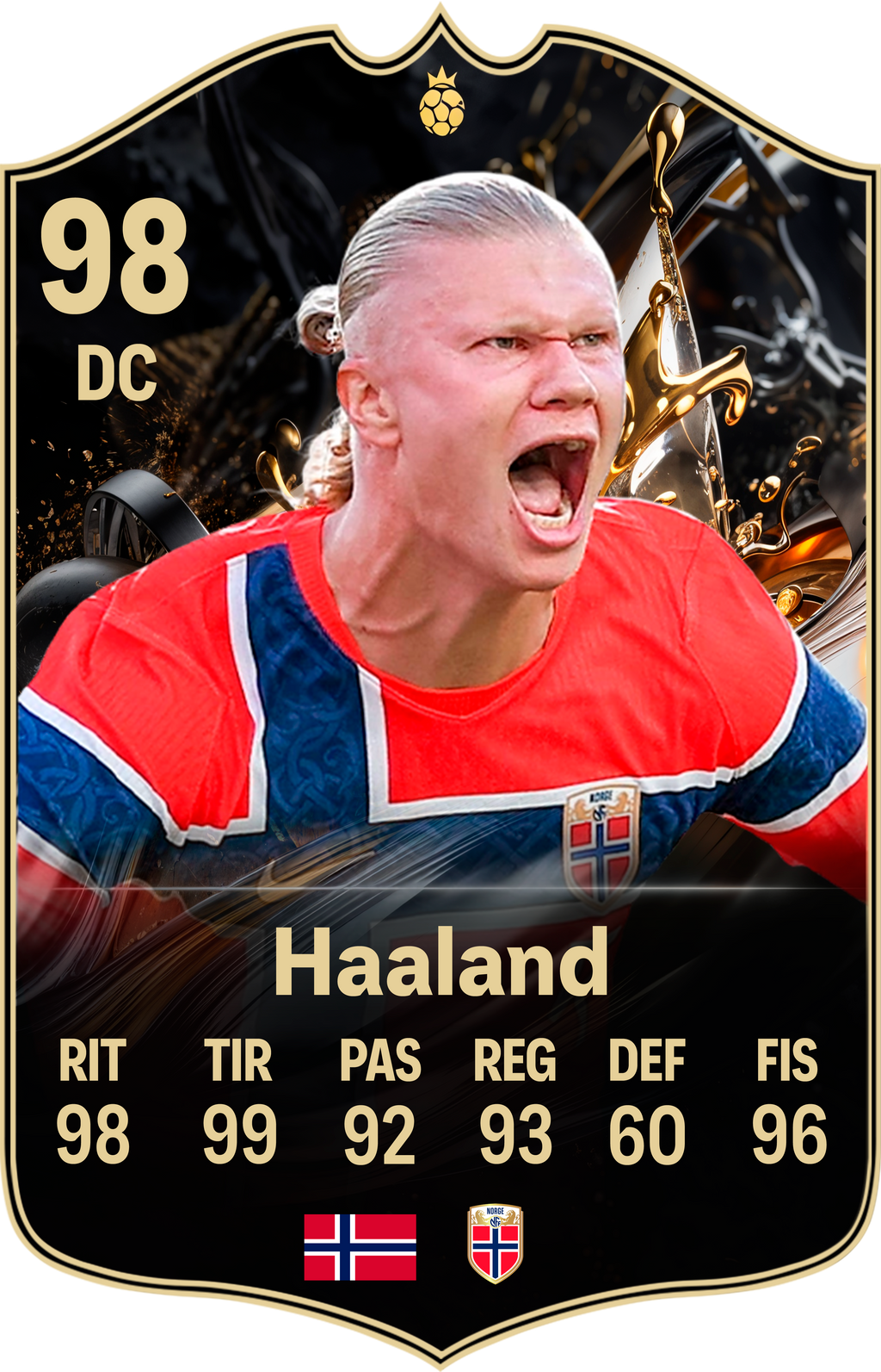 Diseño 3 — carta Haaland