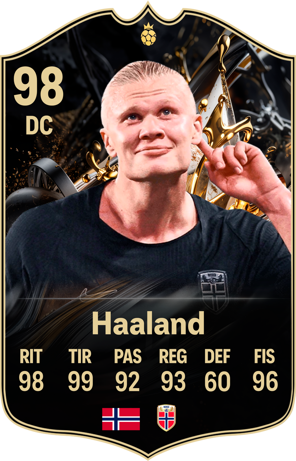 Diseño 4 — carta Haaland