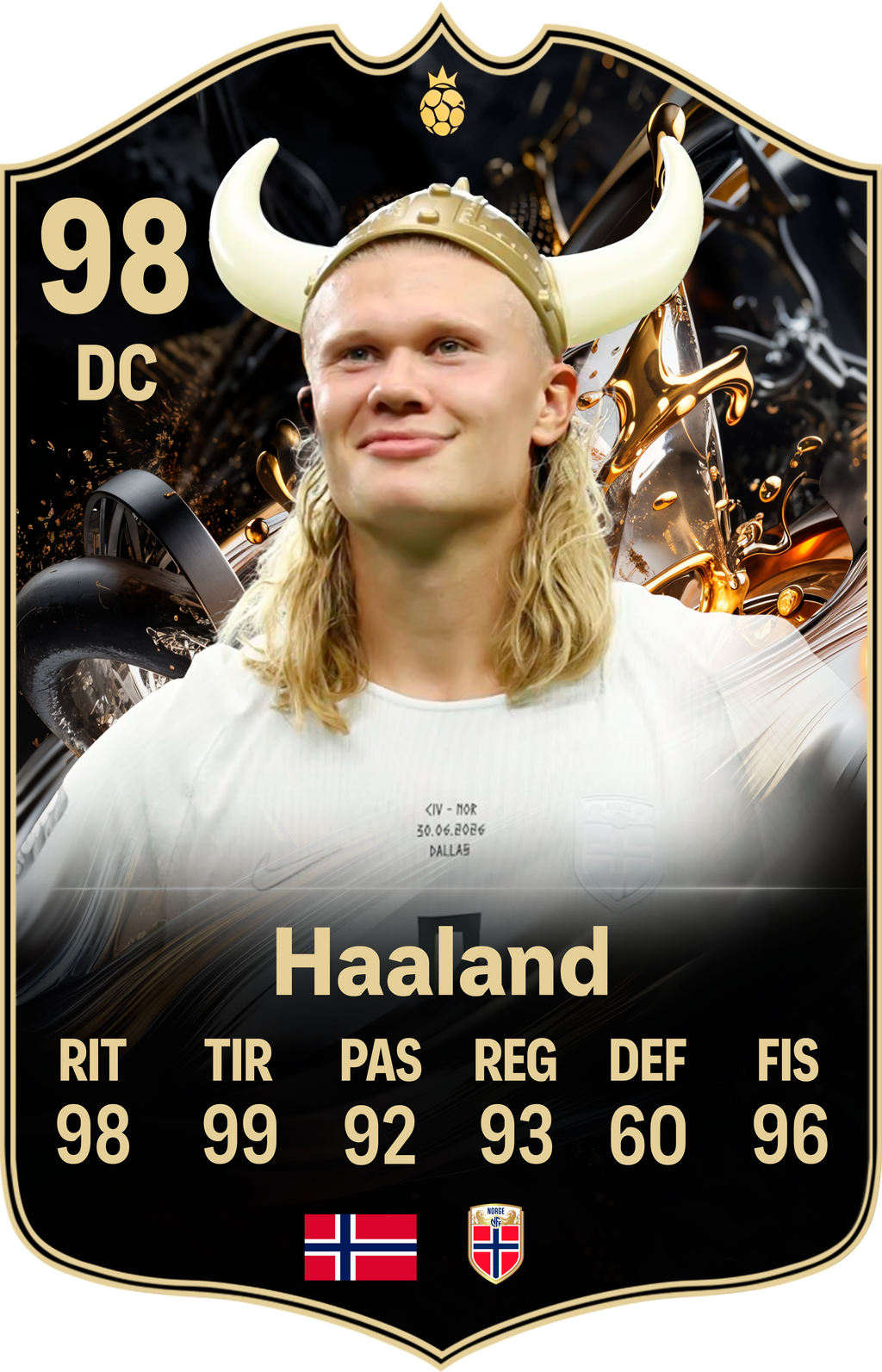 Diseño 5 — carta Haaland