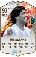Arte de la carta coleccionable de Maradona — Regalos de Fútbol