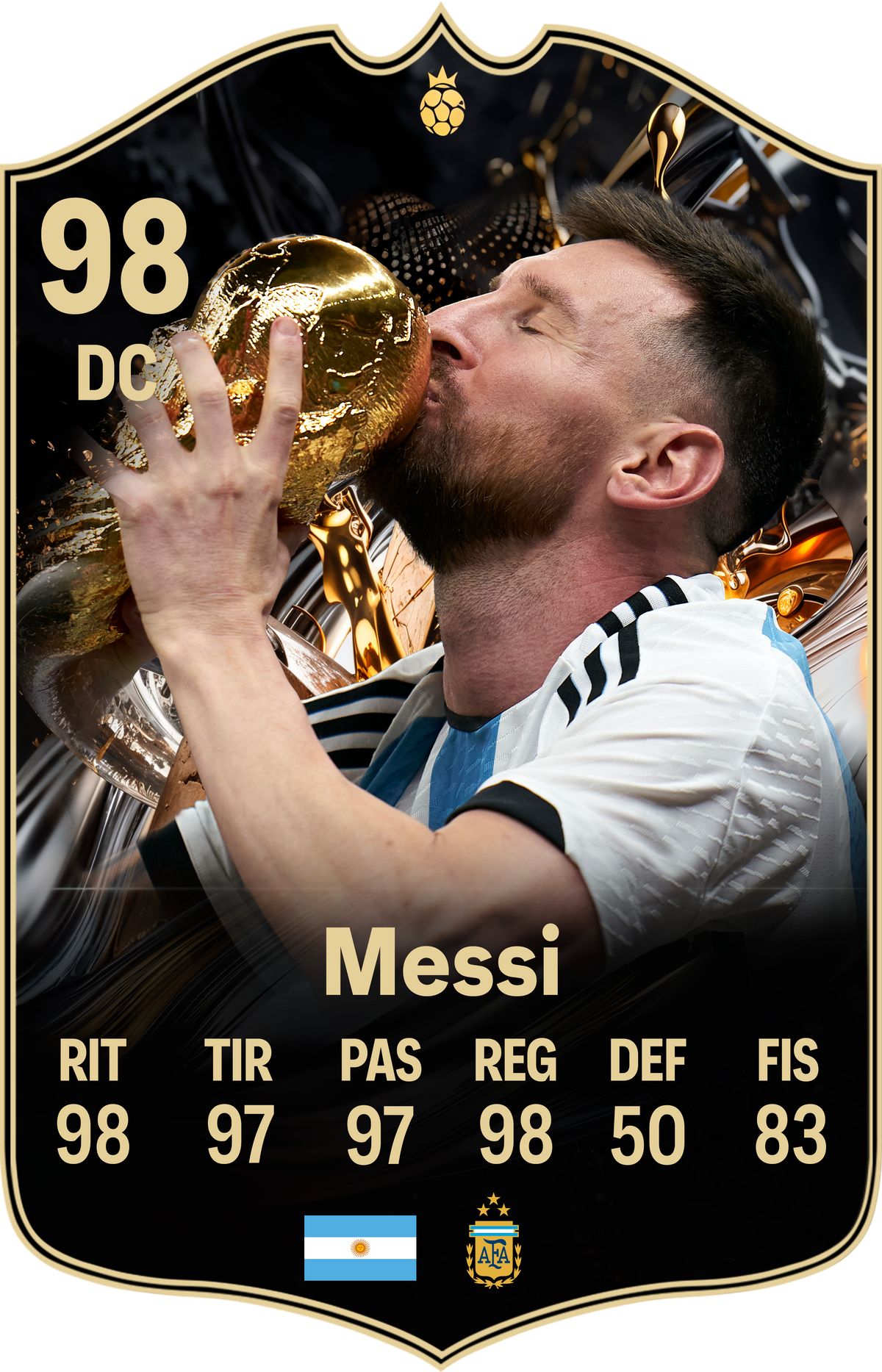 Diseño 2 — carta Messi