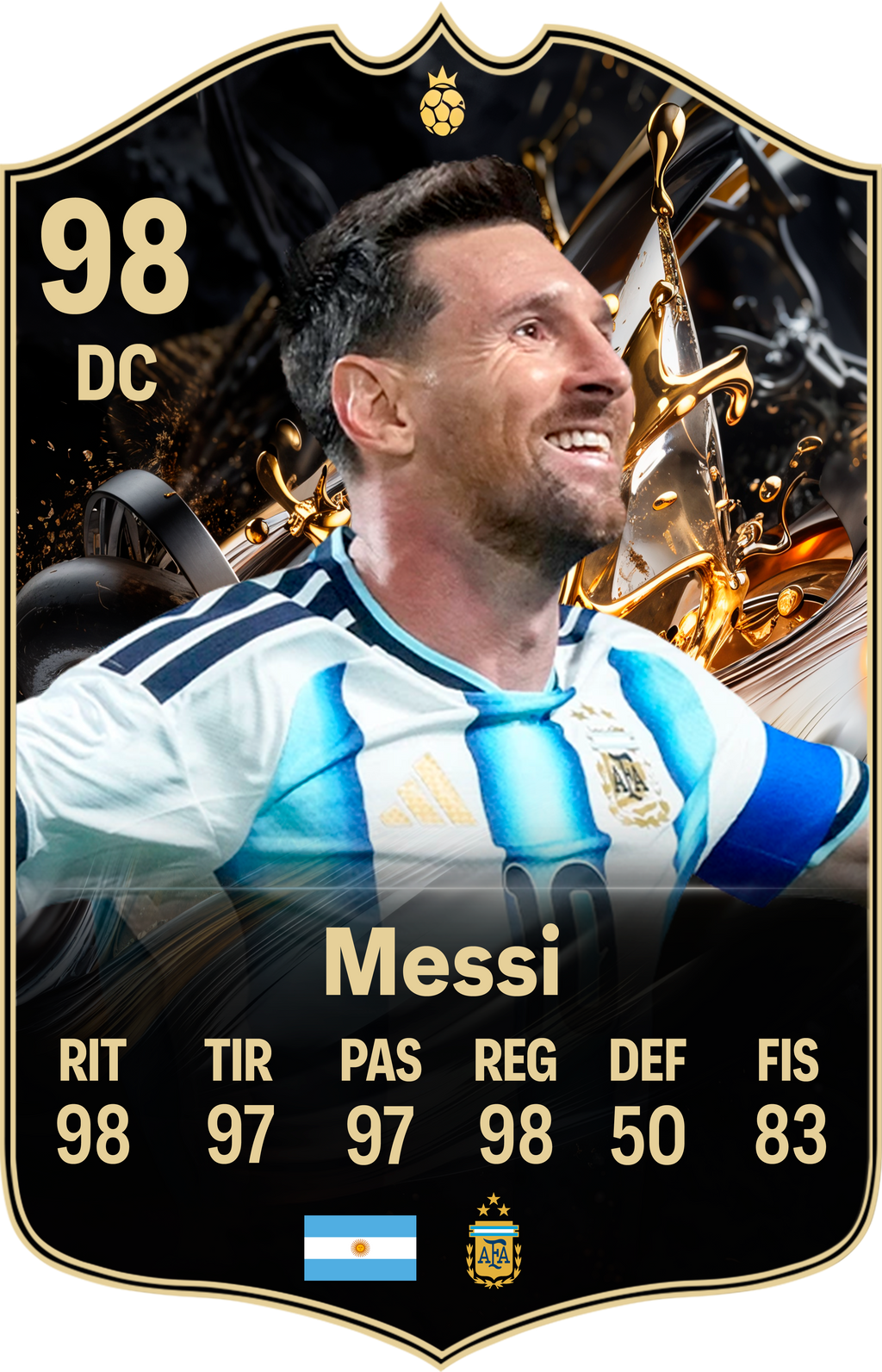 Diseño 4 — carta Messi