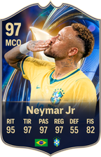 Arte de la carta coleccionable de Neymar Jr — Regalos de Fútbol