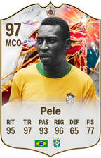 Arte de la carta coleccionable de Pelé — Regalos de Fútbol