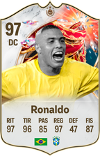 Arte de la carta coleccionable de Ronaldo — Regalos de Fútbol