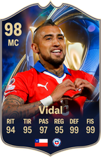 Carta coleccionable Arturo Vidal en foamex 5 mm — Regalos de Fútbol
