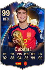Arte de la carta coleccionable de Cubarsí — Regalos de Fútbol
