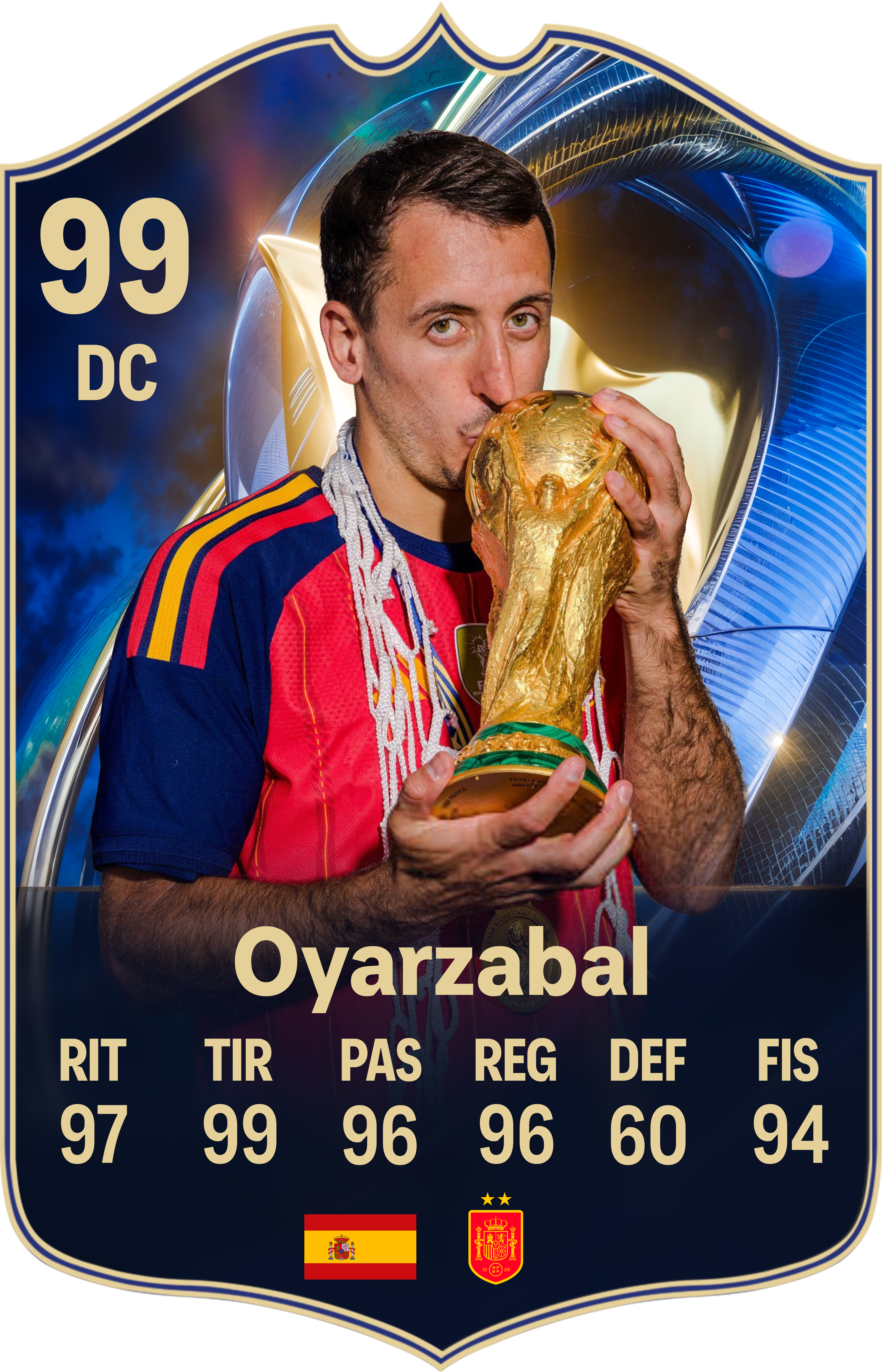 Arte de la carta coleccionable de Oyarzabal — Regalos de Fútbol