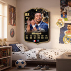 Diseño 1 — carta de Mbappé en la pared — Regalos de Fútbol
