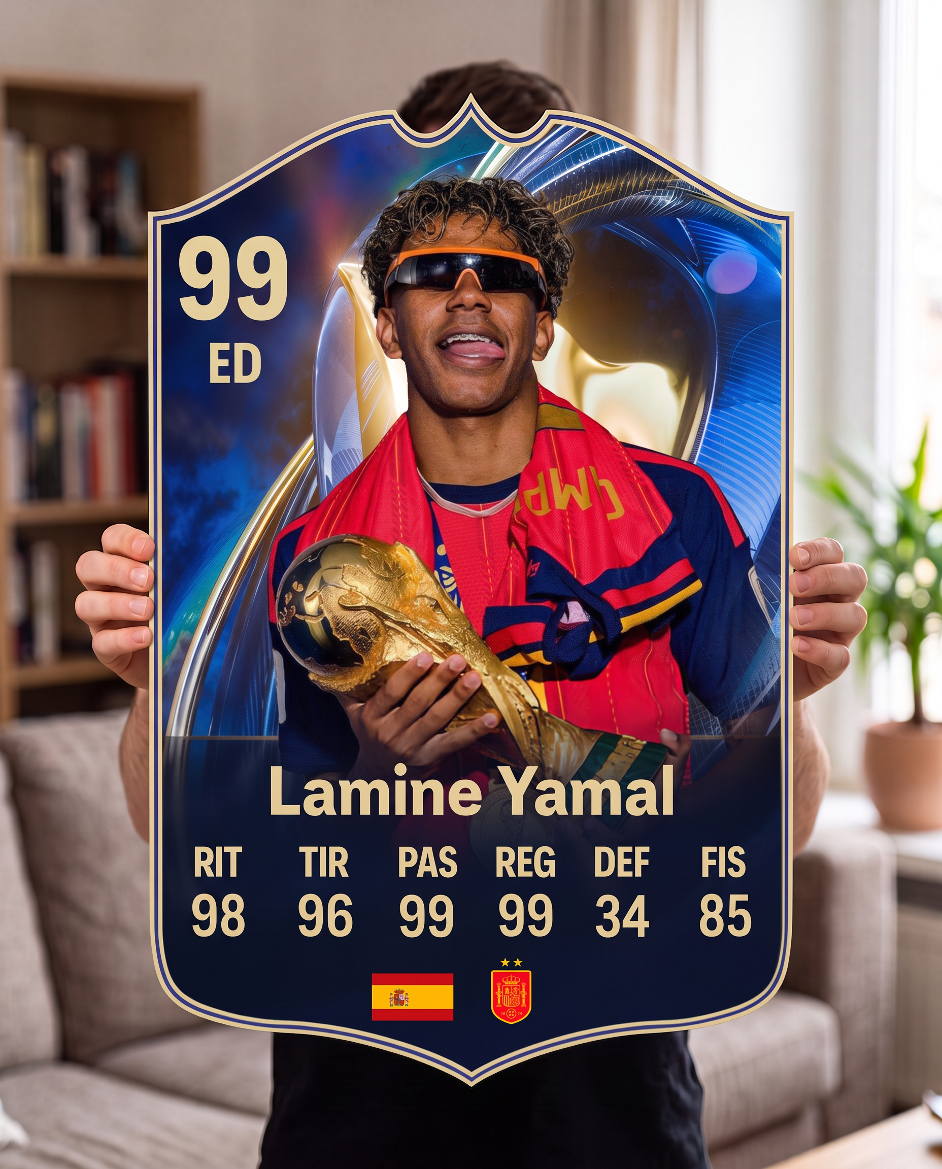 Carta gigante de Lamine Yamal tamaño Grande — Regalos de Fútbol