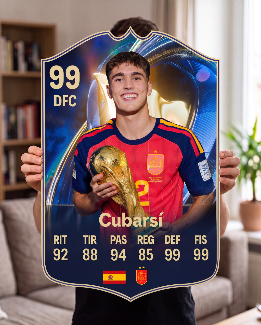 Carta gigante de Cubarsí tamaño Grande — Regalos de Fútbol