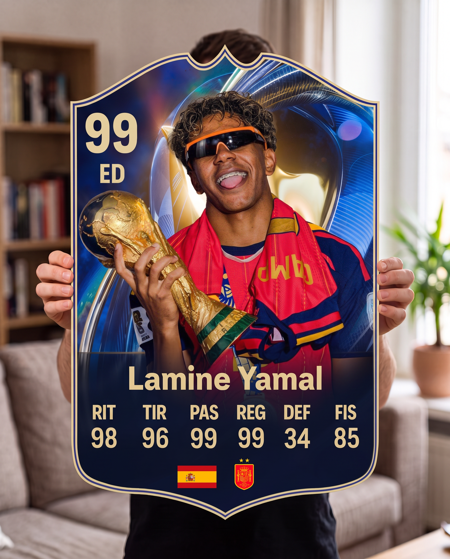 Diseño 3 — carta gigante de Lamine Yamal — Regalos de Fútbol