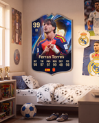 Diseño 3 — carta de Ferran Torres en la pared — Regalos de Fútbol