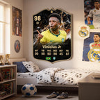 Diseño 2 — carta de Vinicius Jr en la pared — Regalos de Fútbol