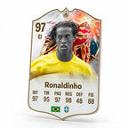 Diseño 2 — carta 3D de Ronaldinho en foamex — Regalos de Fútbol