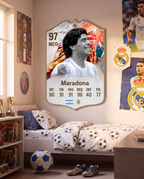Carta de Maradona colgada en la pared de la pieza — Regalos de Fútbol