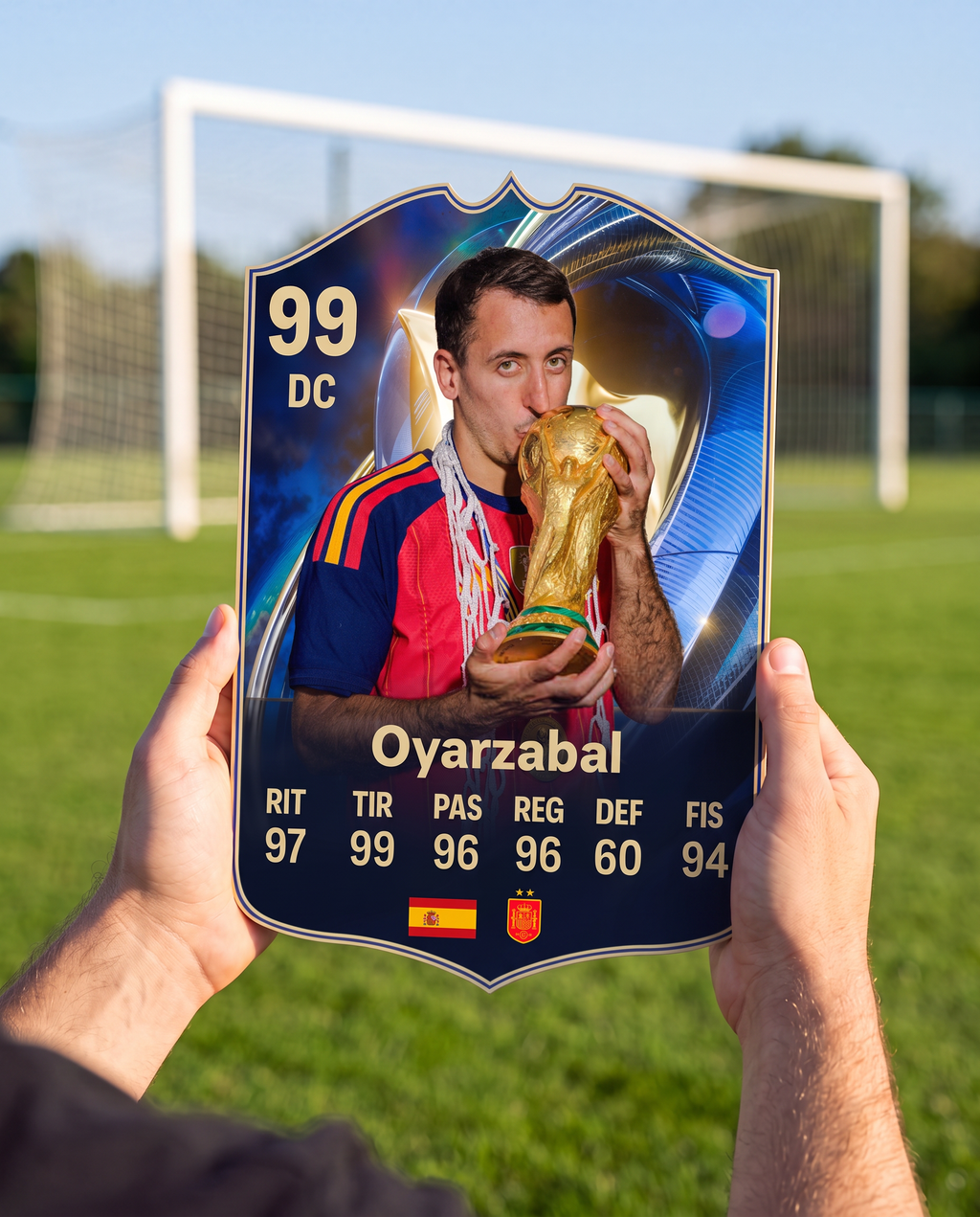 Carta coleccionable de Oyarzabal en la cancha — Regalos de Fútbol