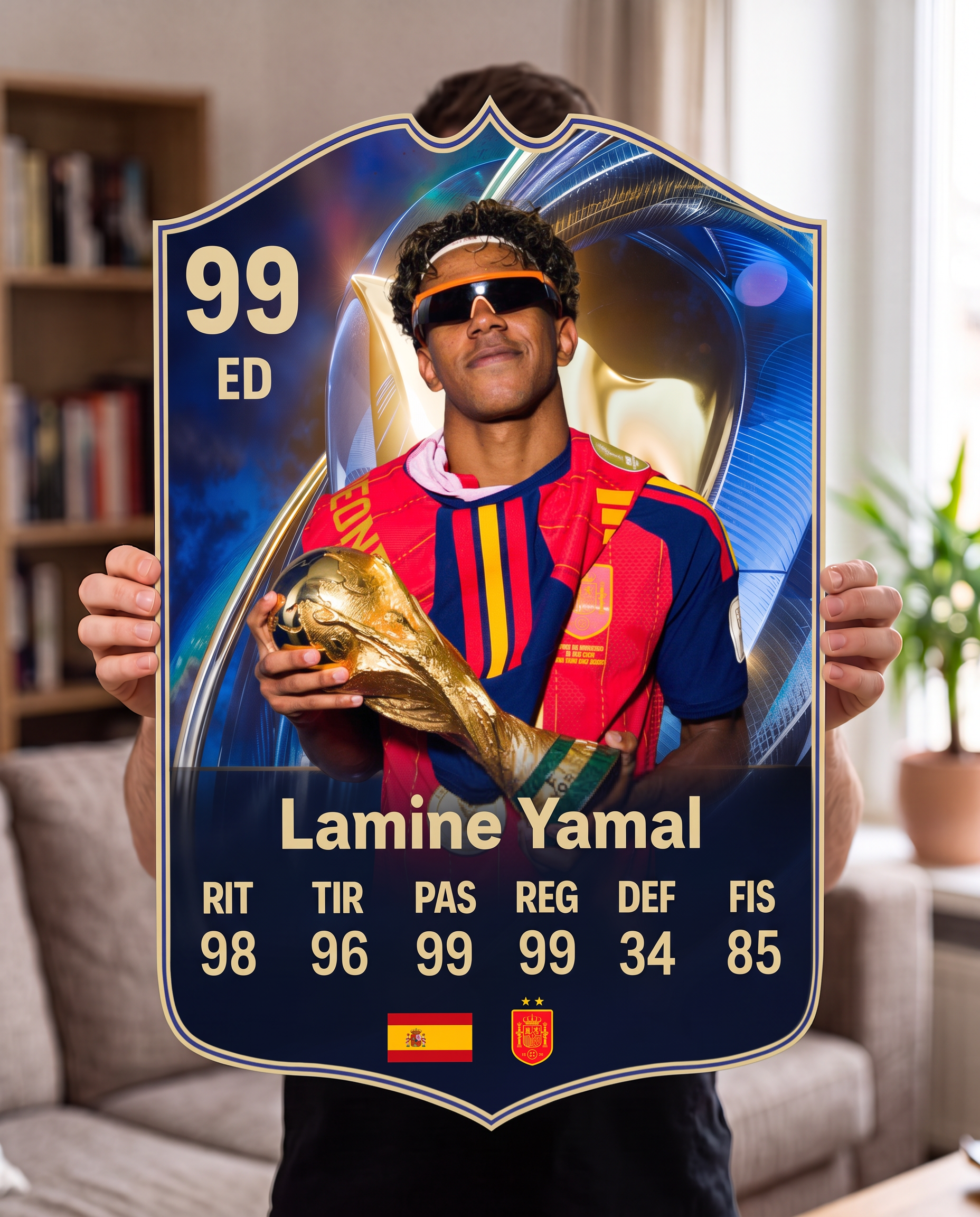 Diseño 2 — carta gigante de Lamine Yamal — Regalos de Fútbol