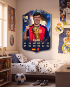 Carta de Pedri colgada en la pared de la pieza — Regalos de Fútbol