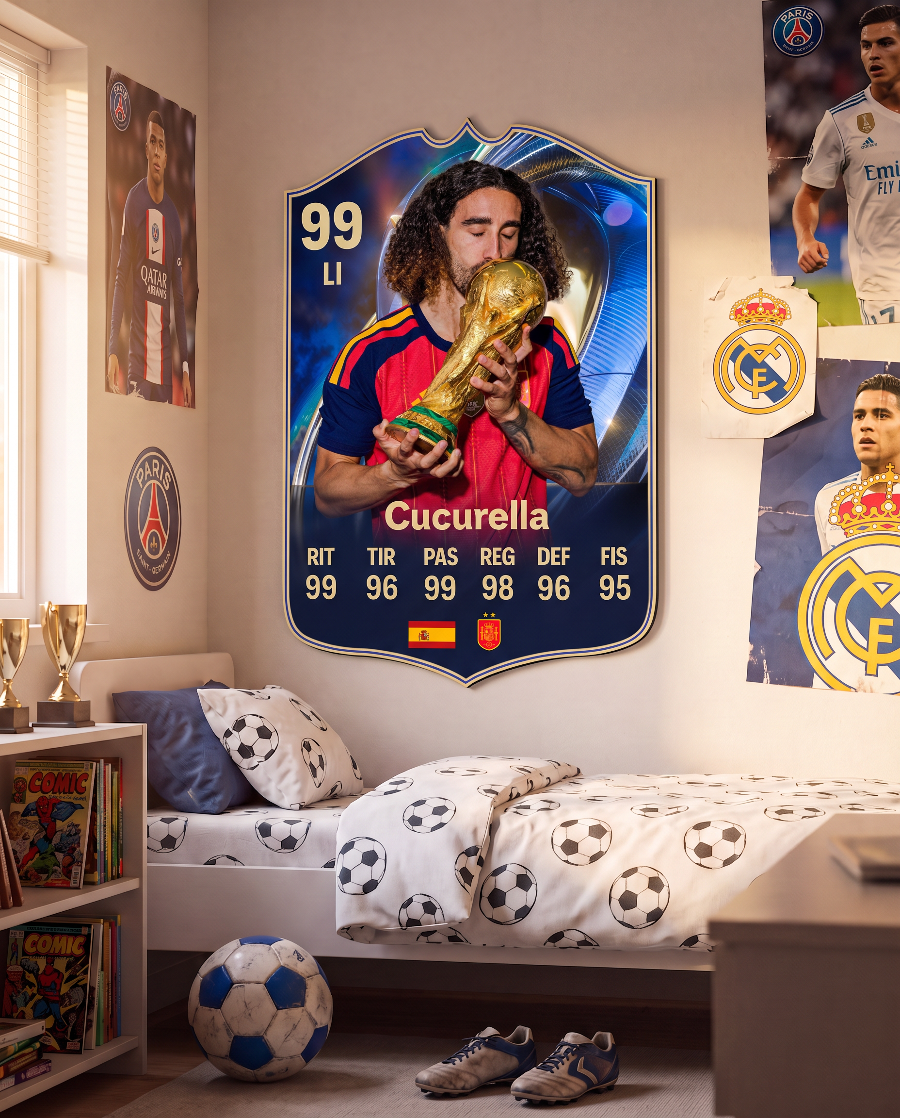 Diseño 2 — carta gigante de Cucurella — Regalos de Fútbol