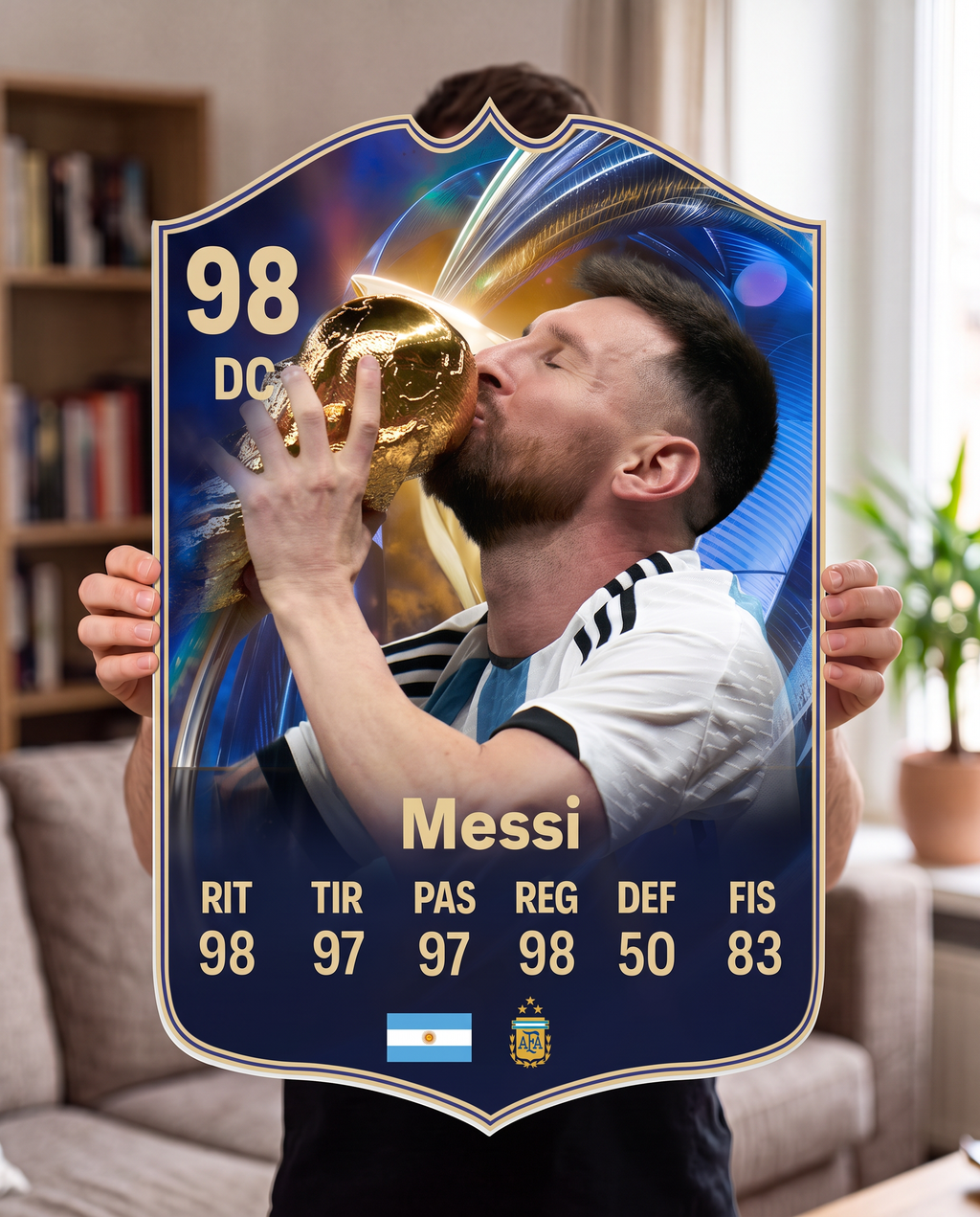 Carta gigante de Messi tamaño Grande — Regalos de Fútbol