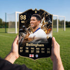 Diseño 5 — carta de Bellingham en la cancha — Regalos de Fútbol