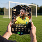 Diseño 2 — carta de Vinicius Jr en la cancha — Regalos de Fútbol