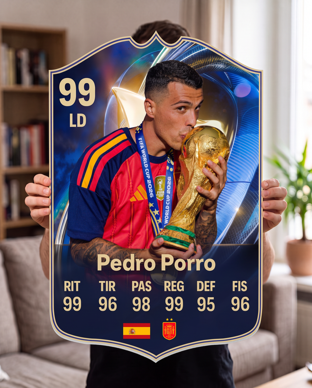 Carta gigante de Pedro Porro tamaño Grande — Regalos de Fútbol