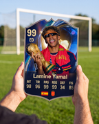 Diseño 3 — carta de Lamine Yamal en la cancha — Regalos de Fútbol