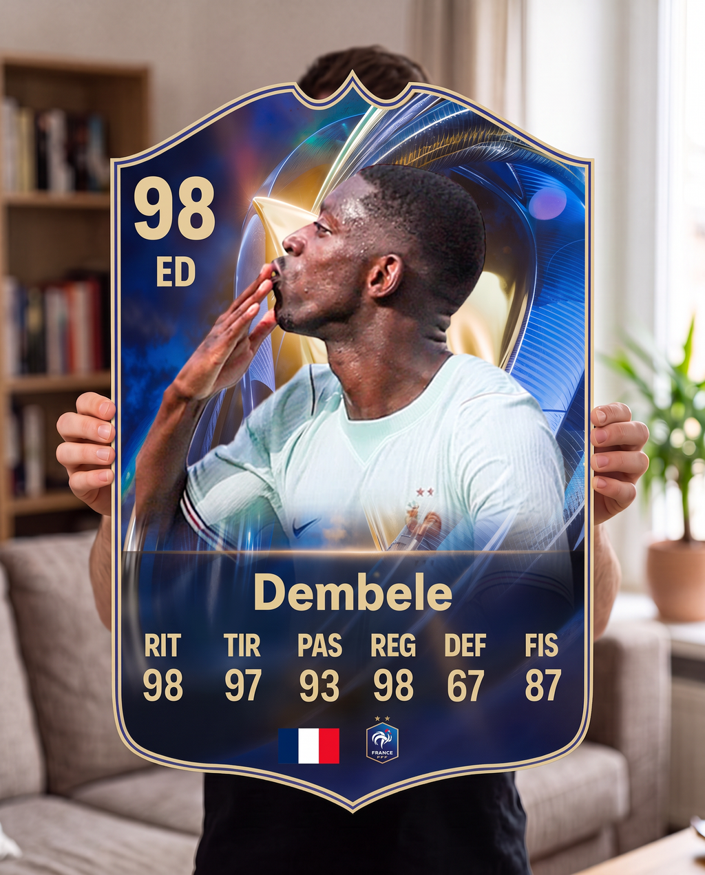 Carta gigante de Dembélé tamaño Grande — Regalos de Fútbol