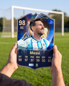 Diseño 3 — carta de Messi en la cancha — Regalos de Fútbol