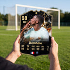 Diseño 2 — carta de Dembélé en la cancha — Regalos de Fútbol