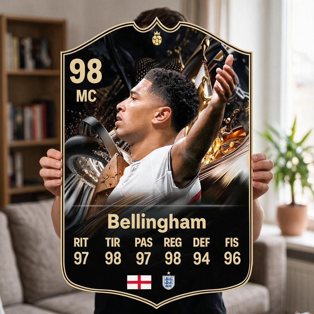 Diseño 4 — carta gigante de Bellingham — Regalos de Fútbol