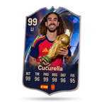 Carta coleccionable 3D de Cucurella en foamex 5 mm — Regalos de Fútbol