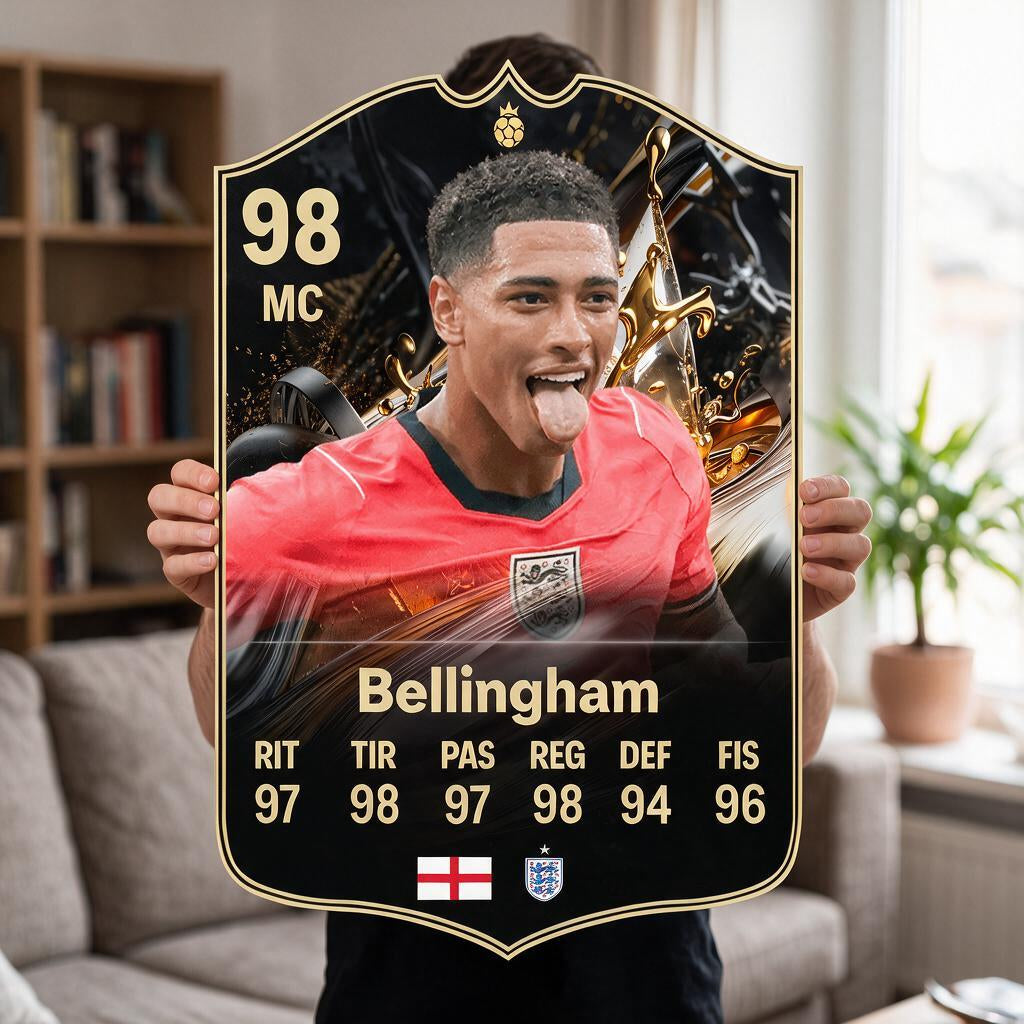 Diseño 6 — carta gigante de Bellingham — Regalos de Fútbol