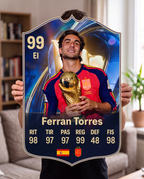 Carta gigante de Ferran Torres tamaño Grande — Regalos de Fútbol
