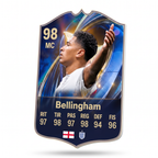 Carta coleccionable 3D de Bellingham en foamex 5 mm — Regalos de Fútbol