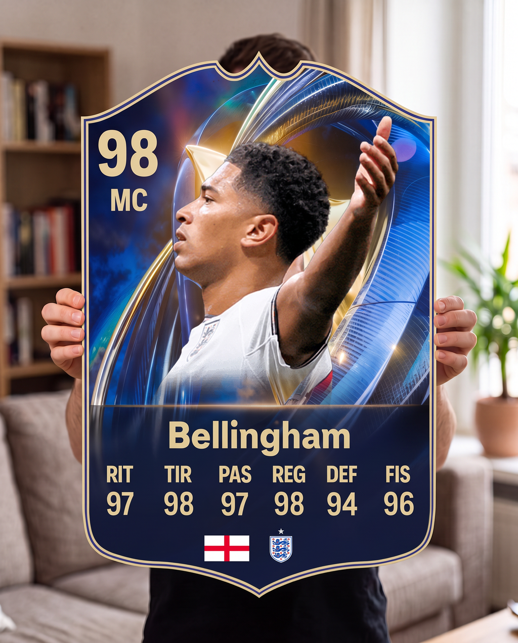 Carta gigante de Bellingham tamaño Grande — Regalos de Fútbol