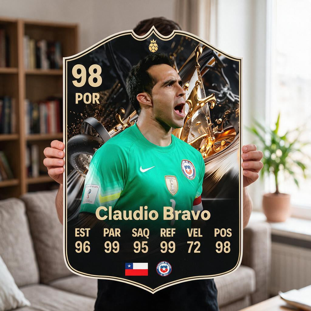Diseño 2 — carta gigante de Claudio Bravo — Regalos de Fútbol