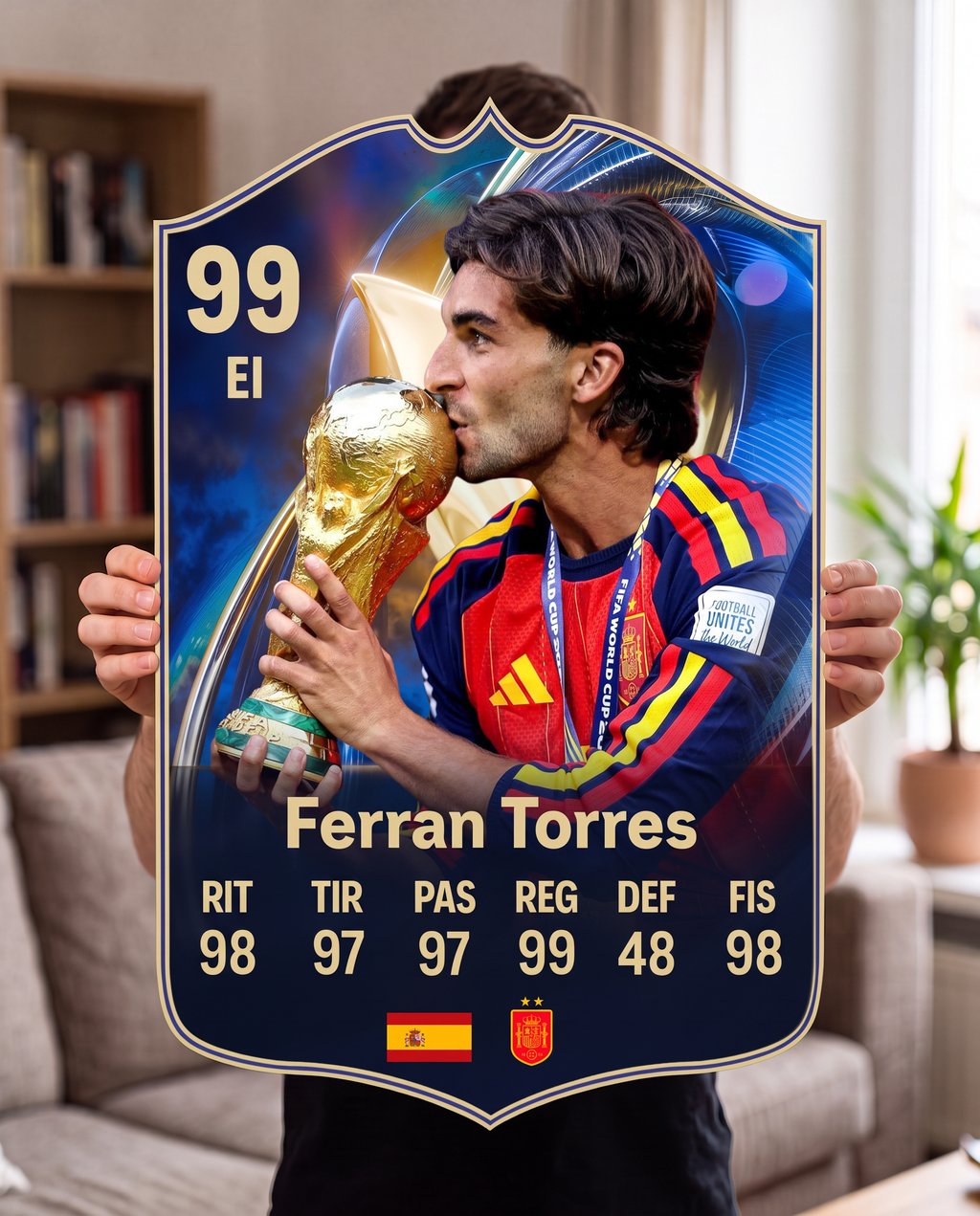 Diseño 2 — carta gigante de Ferran Torres — Regalos de Fútbol