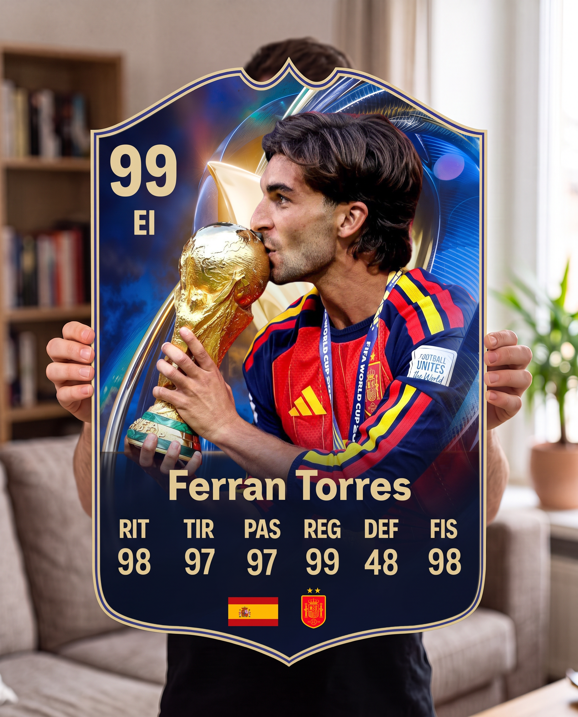 Diseño 2 — carta gigante de Ferran Torres — Regalos de Fútbol