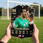 Diseño 2 — carta de Claudio Bravo en la cancha — Regalos de Fútbol