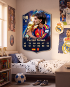 Diseño 2 — carta de Ferran Torres en la pared — Regalos de Fútbol