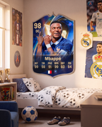 Diseño 6 — carta de Mbappé en la pared — Regalos de Fútbol