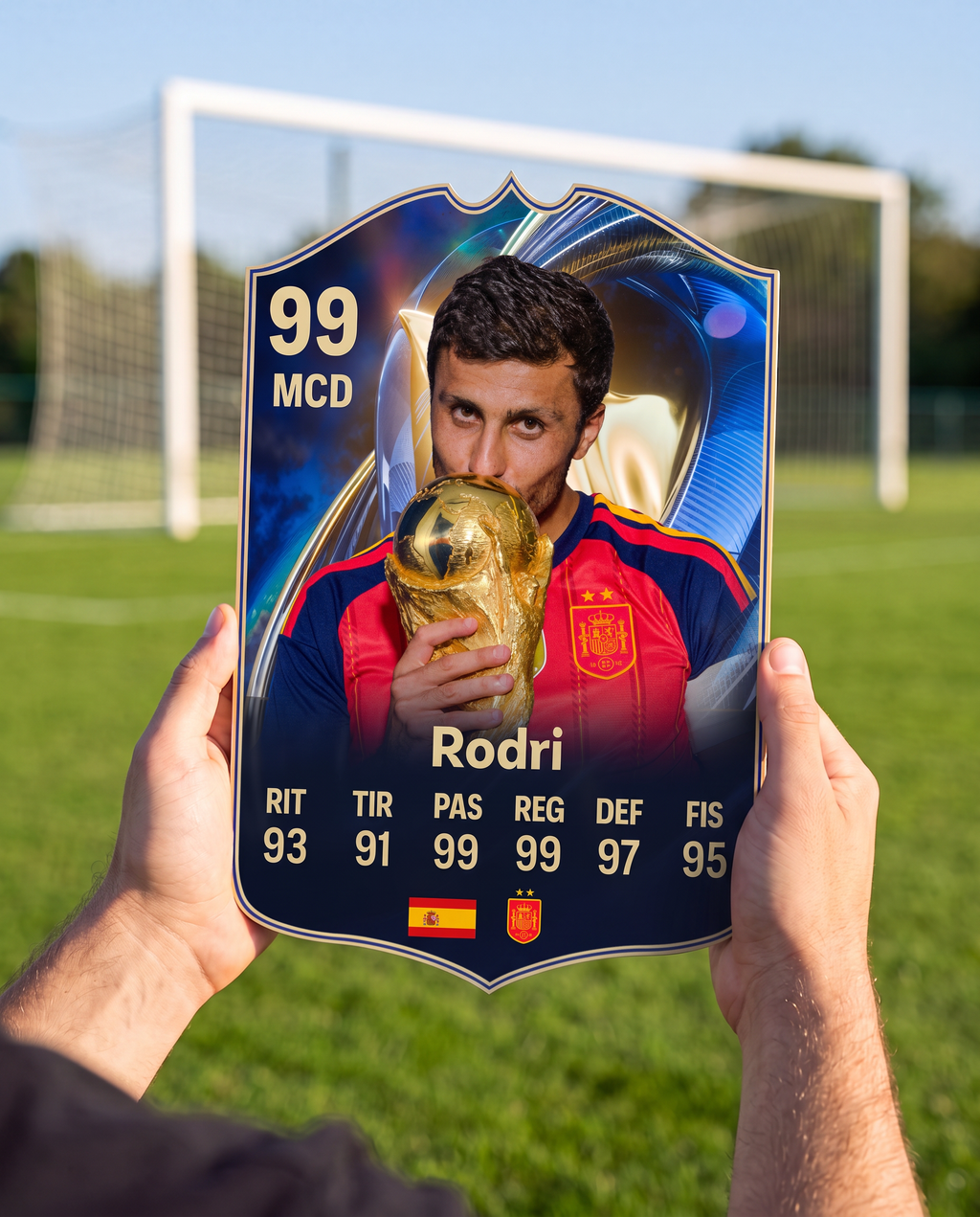 Diseño 2 — carta de Rodri en la cancha — Regalos de Fútbol